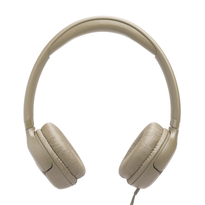 JBL Tune 530 Wired - Beige - Wired on-ear headphones - Top image number null