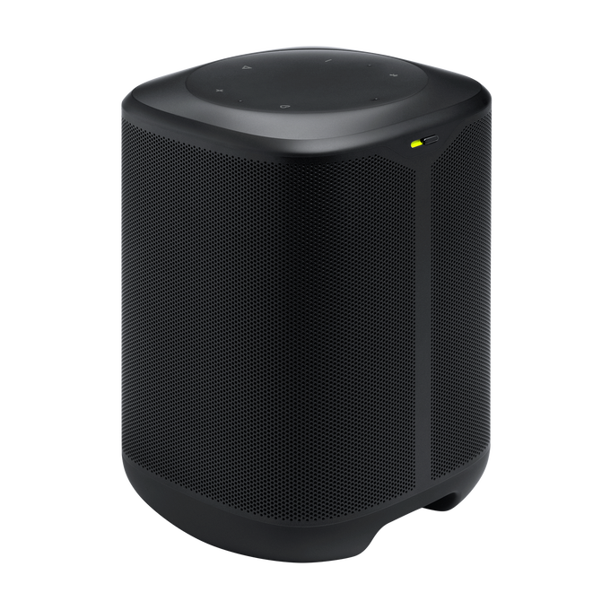 JBL Cove M1 - Black - Compact Wi-Fi home speaker - Back image number null