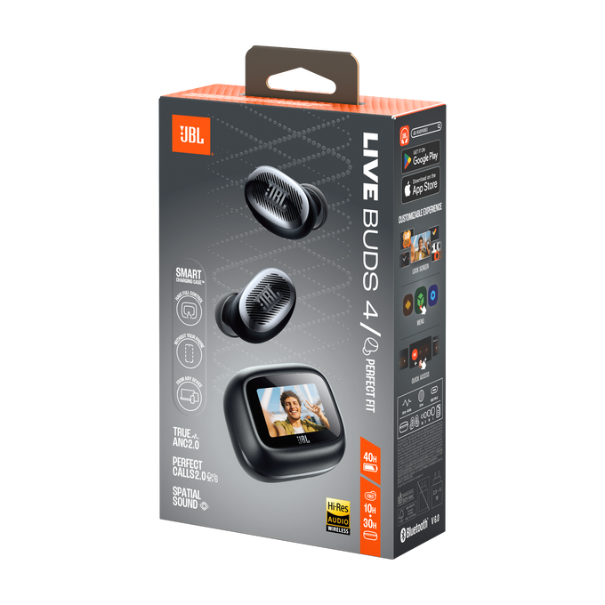 JBL Live Buds 4 - Black - True wireless Noise Cancelling earbuds - Detailshot 15 image number null