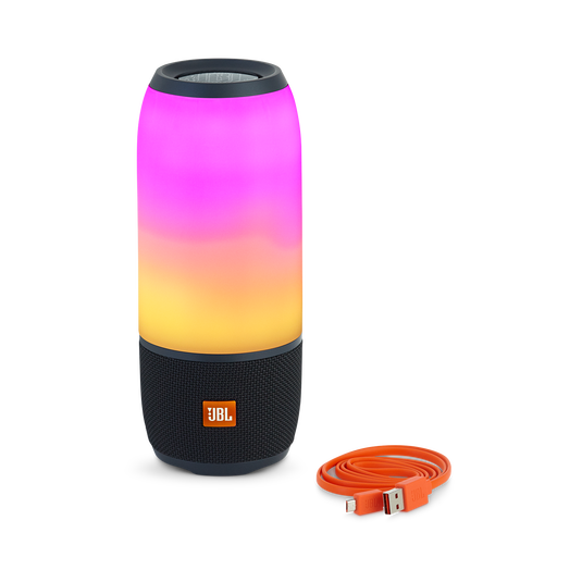 JBL Pulse 3 - Black - Waterproof portable Bluetooth speaker with 360° lightshow and sound. - Detailshot 2 image number null