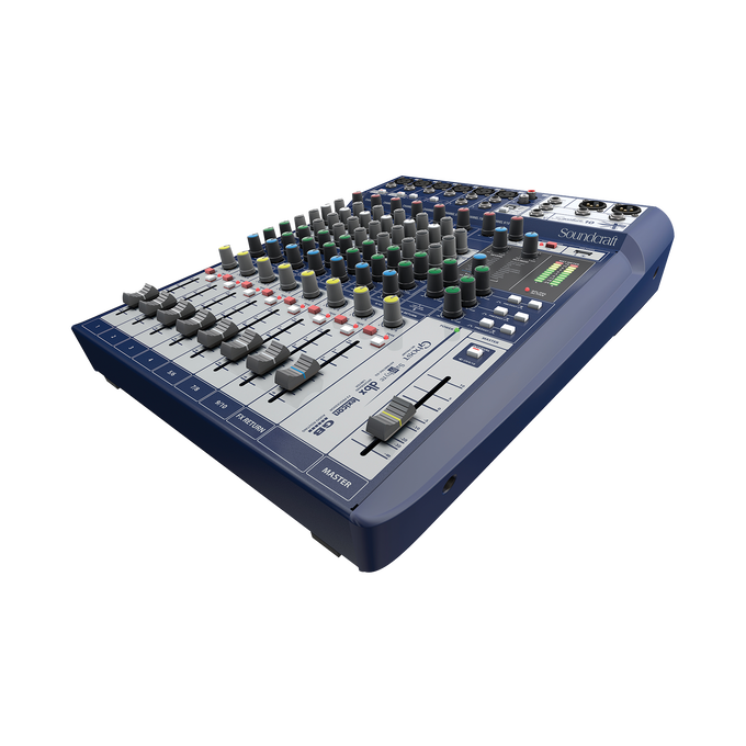 Signature 10 - Dark Blue - 10-input small format analogue mixer with onboard effects - Hero image number null