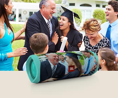 Personalize your unique headphones and speakers for your Dad or Grad