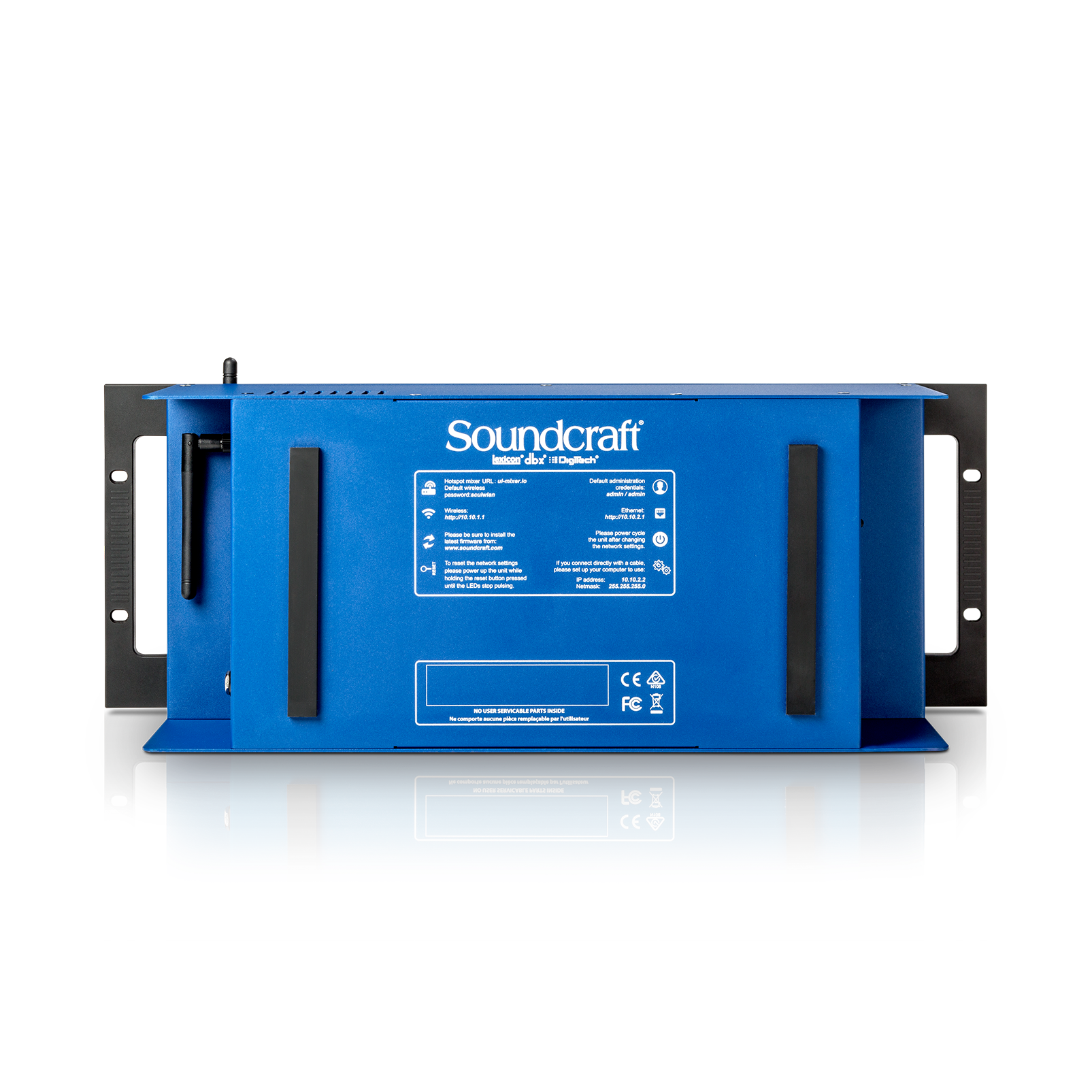 Ui24R - Dark Blue - 24-channel digital mixer/USB multi-track recorder with wireless control - Back