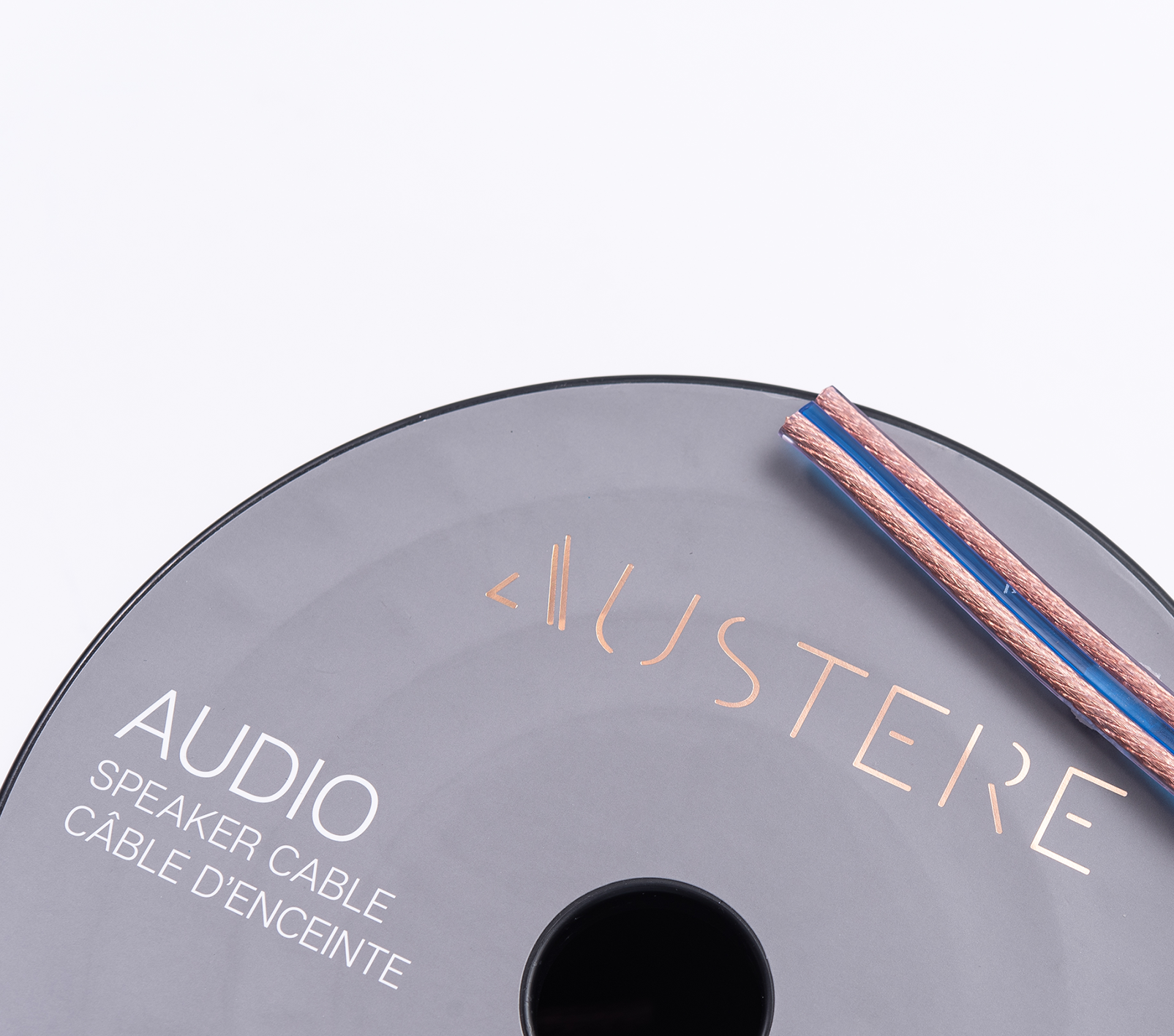 Austere V series 14AWG 100ft aDesign speaker cable - Black - Austere V series 14AWG 100ft aDesign speaker cable - Back