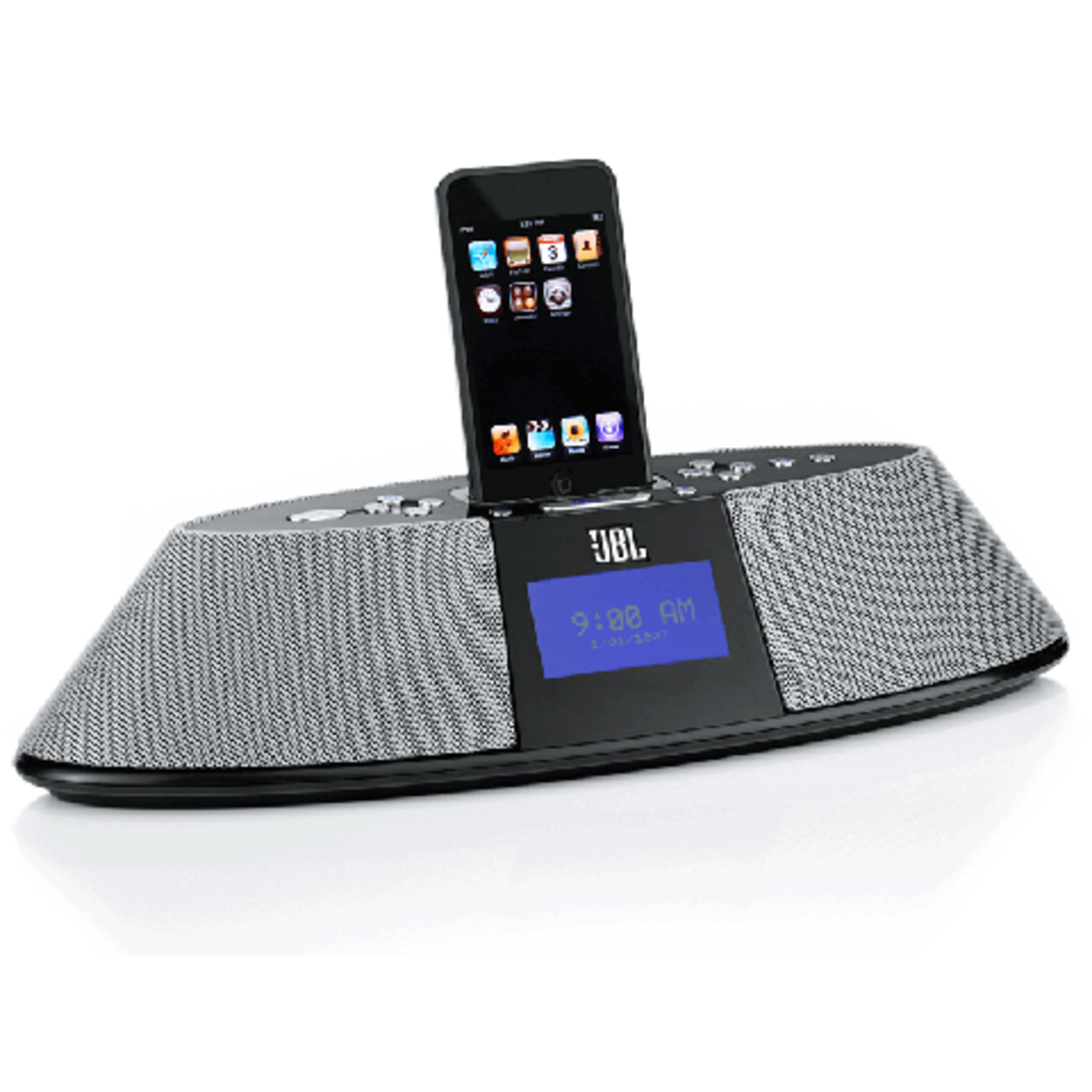 ON TIME 400IHD - Black - High Performance Loudspeaker Dock for iPod with HD Radio - Hero