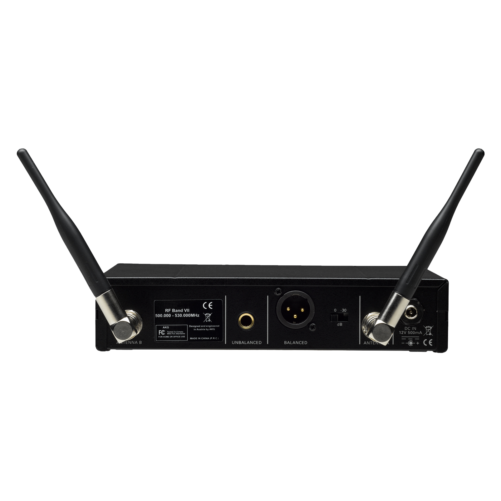 WMS470 Presenter Set Band-8 50mW EU/US/UK (B-Stock) - Black - Professional wireless microphone system - Back