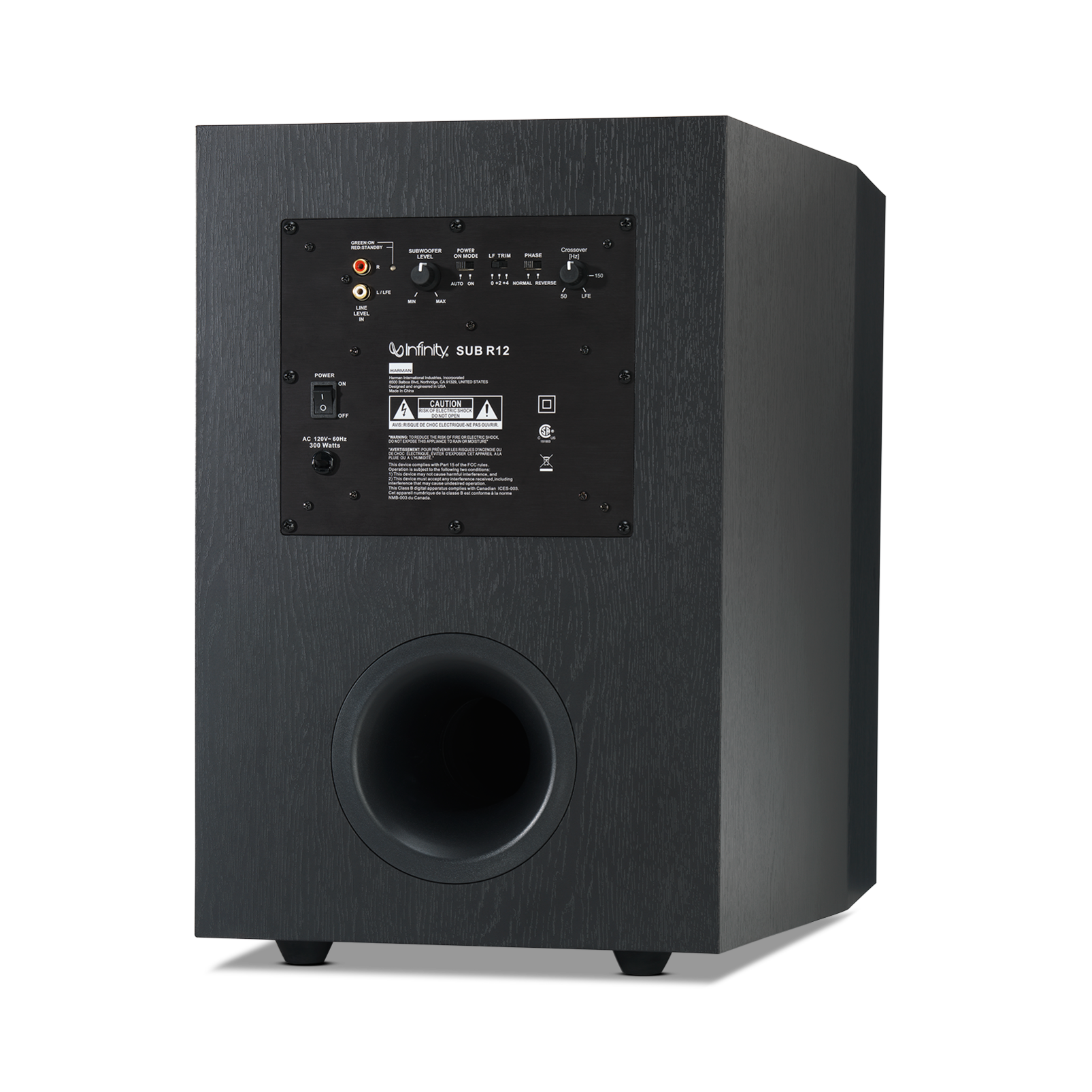 Infinity REFERENCE SUB R12 | 12" 300 Watt Powered Subwoofer