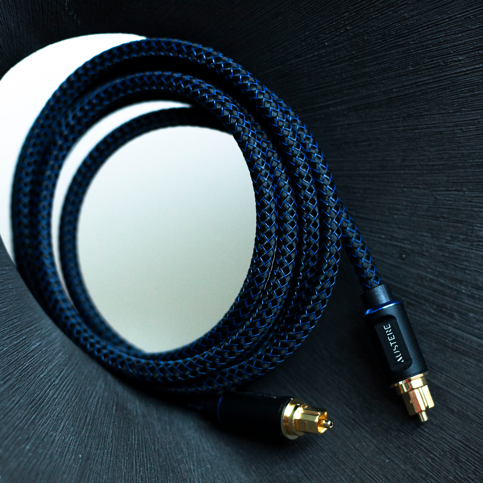 Austere V Series Optical Audio Cable 2.0m - Black - Austere V Series optical audio 2.0m  cable - Back
