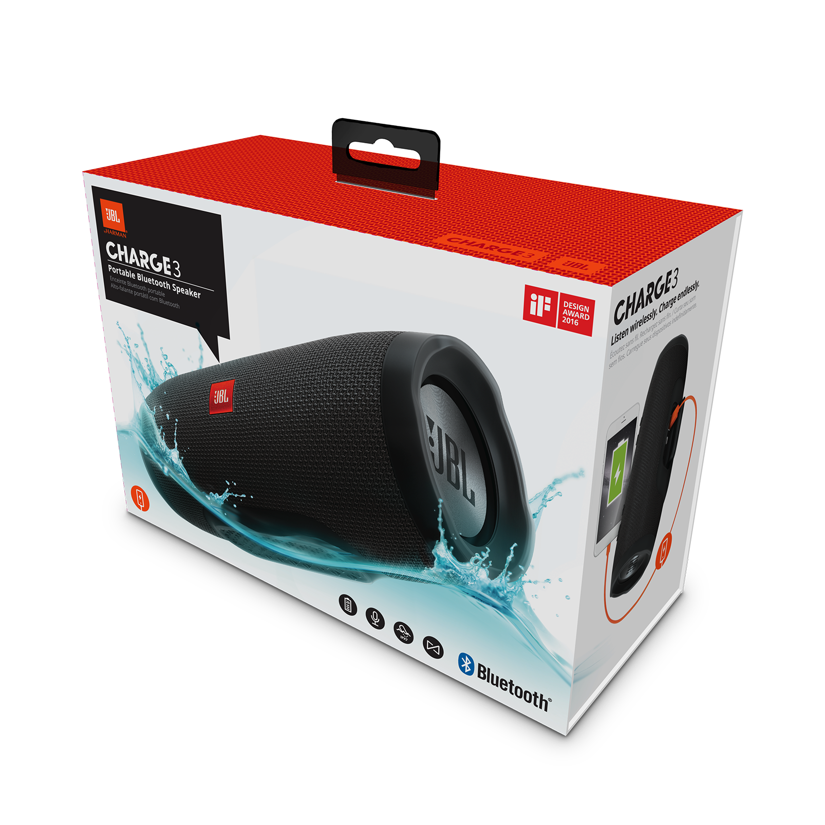 jbl charge 3 quantos rms