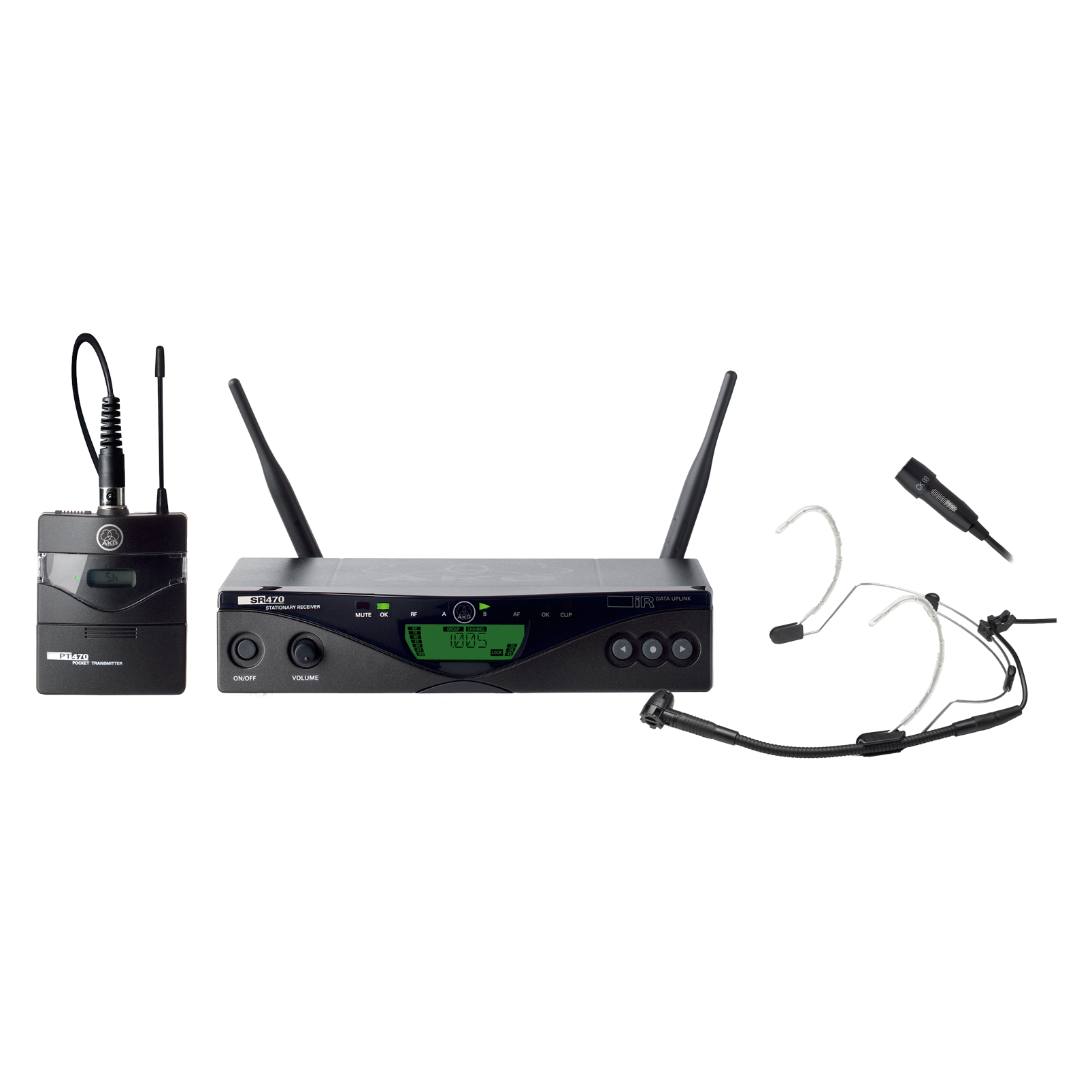 WMS470 Presenter Set Band-7 50mW EU/US/UK (B-Stock) - Black - Professional wireless microphone system - Hero