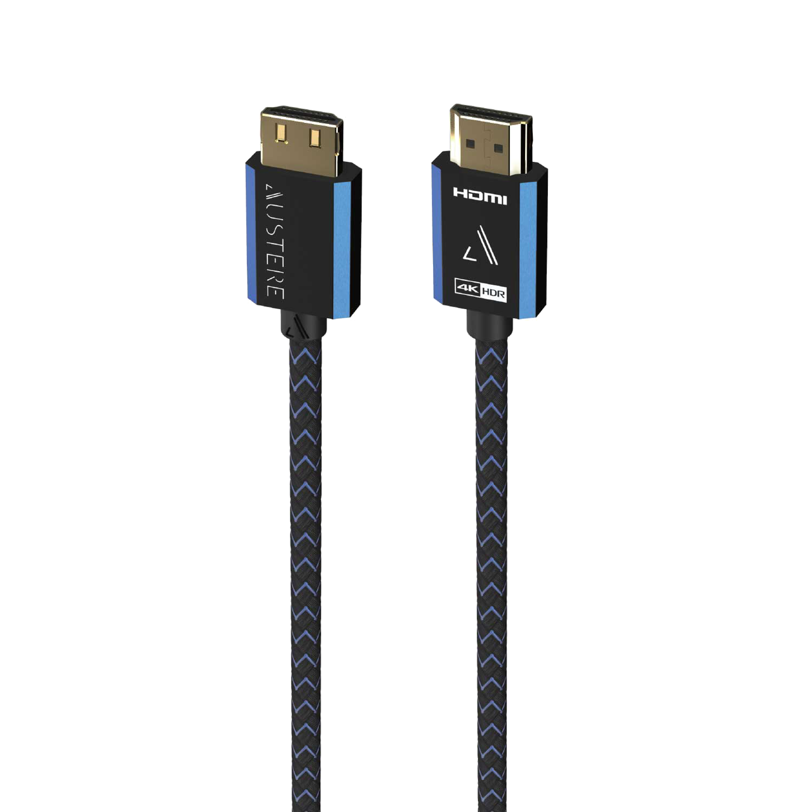 Austere V Series 4K HDMI Cable 1.5m - Black - 5-series 1.5m aDesign HDMI WovenArmor w/LinkFit - Hero
