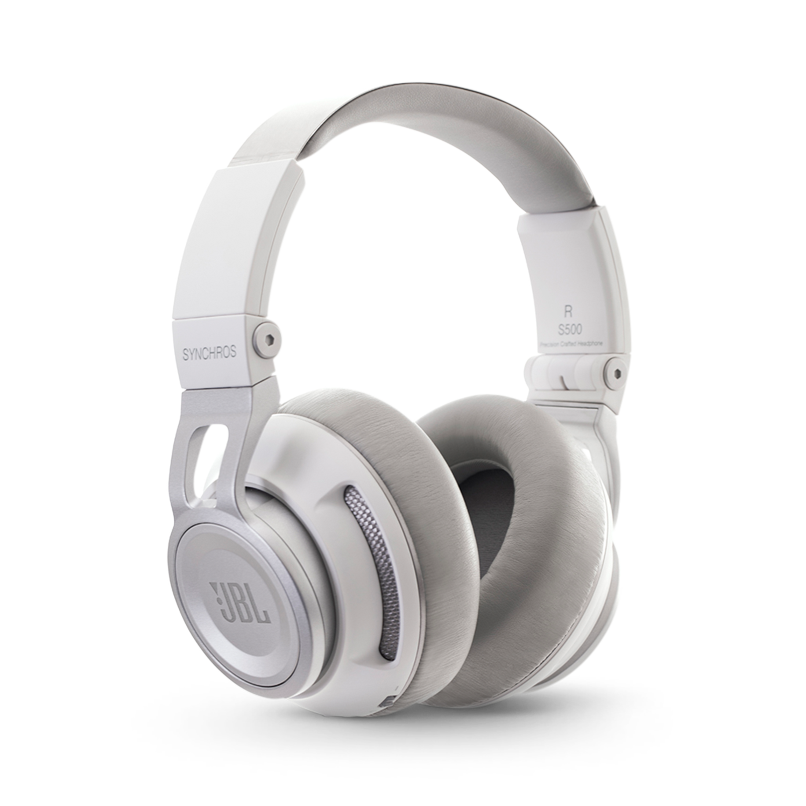 Synchros S500 - White - Powered Over-Ear Headphones with LiveStage - Detailshot 3