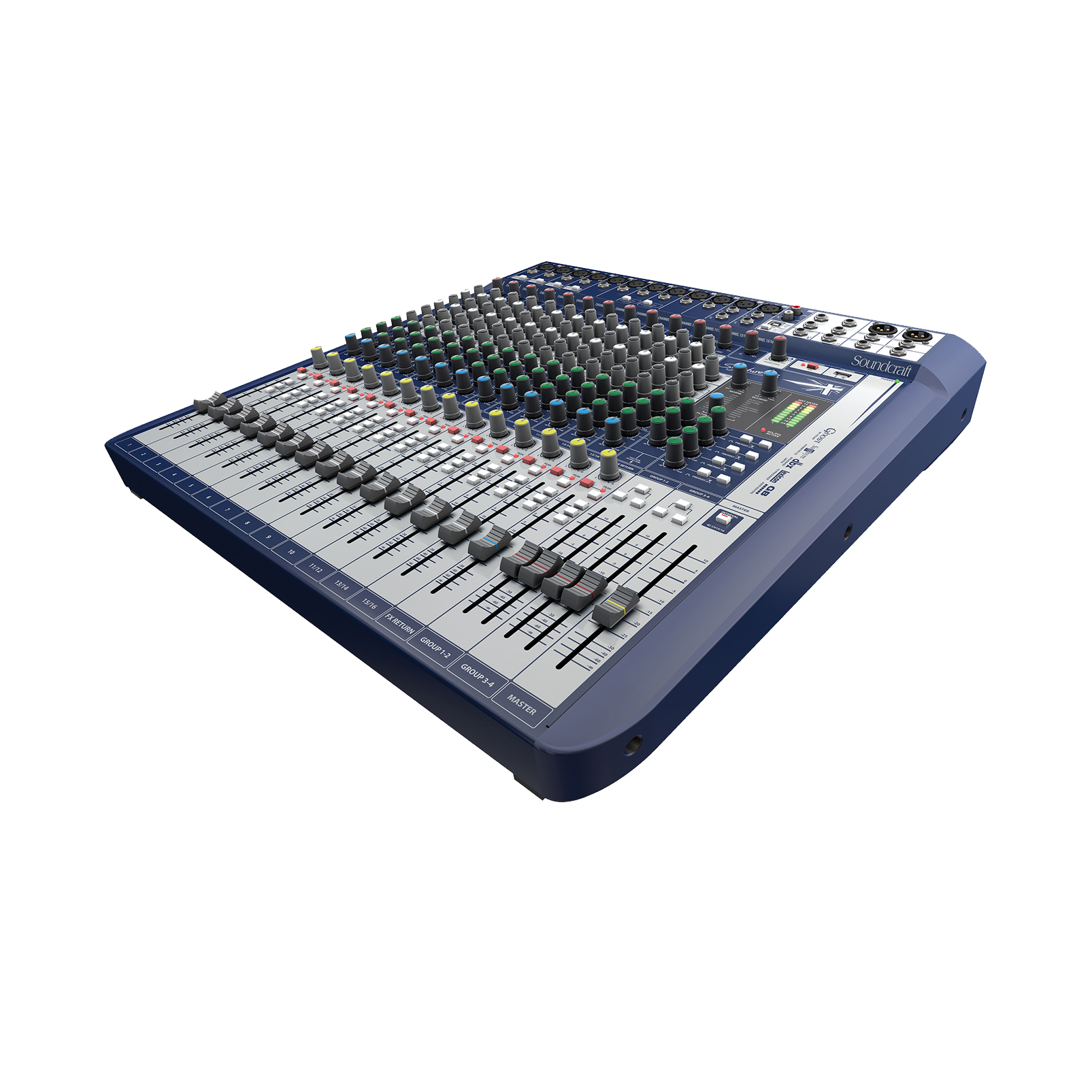 Signature 16 - Dark Blue - 16-input small format analogue mixer with onboard effects - Hero